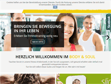 Tablet Screenshot of bodyandsoul-fitnessfarm.de